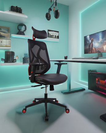 Xenon Gamer Red High Back Gaming Chair
