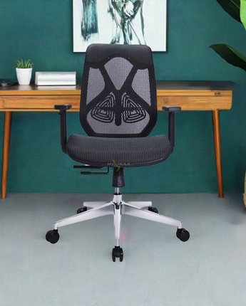 Xenon Black Mid Back Office Chair