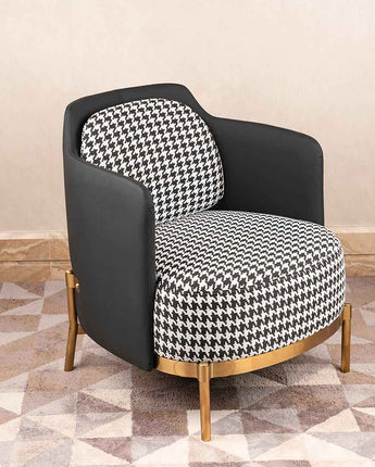 Sleek Monochrome Sofa Chair