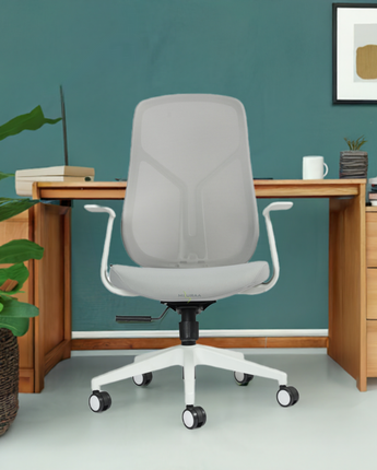 Seattle Mid Back Office & Home Chair (White)